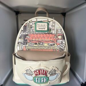 Loungefly Central Perk Cream and Tan Backpack NEW with tags